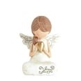 thumbnail image 1 of Resin Cherub Ornament - Praying Trumpet Design, Smooth Surface & Delicate Workmanship, for Home, Office & Garden Decoration, 1 of 2
