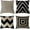Black, variant on Square Decorative Throw Pillows Cushion Covers Cotton Linen Black& Beige Stripes Modern Geometry Print Home Pillowcases 18 X 18 Inch,4 Pack(Stripe -1)