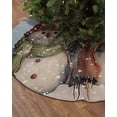 thumbnail image 2 of Blue Snowman Christmas Christmas Tree Skirt 36 Inches Large Christmas Skirt Tree, Xmas Stocking Winter Snowflake Tree Skirt Christmas Decorations for Fireplace Party Holidays Indoor Outdoor, 2 of 7