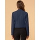 thumbnail image 5 of Chaqueta Corta Casual Allegra K para Mujer sin cuello Armada XS, 5 of 6
