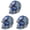 Blue*3, variant on 1 Pc Human Head Statues Resin Crafts Halloween Decor Glass Figurines Sculpture For Home Table Decor Colorful 0.78x0.78x1.18 In Brown