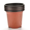 thumbnail image 4 of Koszal 100Pcs Dual Color Plastic Round Flower Pot Terracotta Nursery Planter Home Decor, 4 of 7
