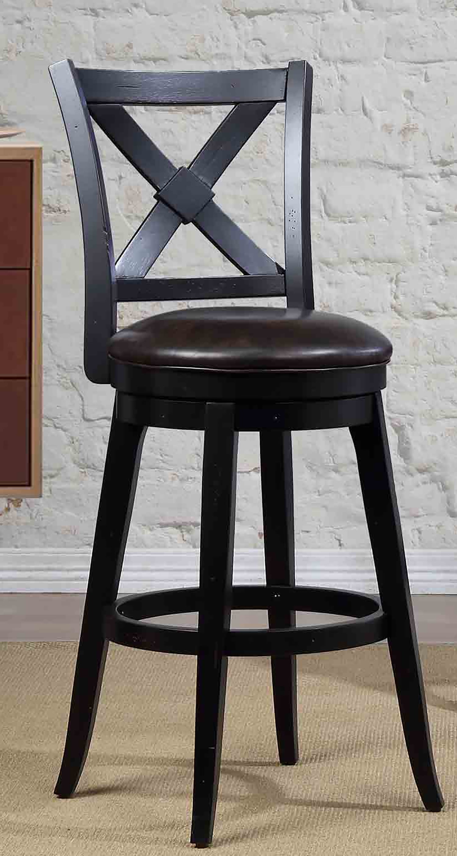 bailey-bar-height-swivel-stool-black-walmart-walmart