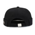 thumbnail image 2 of Sombrero de copa suave con forma de hoja para hombre, sombrero de calle negro para niños, sombrero de presentador moderno para las cuatro estaciones, 2 of 6