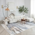 thumbnail image 1 of Rug Branch Atlas Mirage Indoor Area Rug, Blue Beige, Abstract - Living Room, Bedroom, Dining Room, and Kitchen, 1 of 9