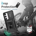 thumbnail image 6 of for Samsung Galaxy S23 Case & Kickstand & Slide Camera Cover,[Not for S23 Plus or S23 Plus] [ Military-Grade ] Protective for Samsung S23 5G (6.1",2023) (Black), 6 of 15