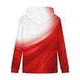 thumbnail image 5 of TFEOQRY Men's Hooded Sweatshirts Light and Shadow Design Printed Pullover Long Sleeve Hooded Tops Sweatshirt Red, 5 of 6