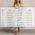 thumbnail image 3 of Ayolanni Plus Size Dresses for Women V Neck 3/4 Sleeve A-Line Maxi Dresses Floral Babydoll Beach Flowy Long Dress Green L, 3 of 7