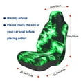 thumbnail image 3 of Daiia Green Tie Dye Printed Car Seat Cover - Waterproof & Sweatproof - Universal Fit, Machine Washable, Non-Slip - Seat Protector for Car, Truck, SUV, Van (1 Pack), 3 of 5