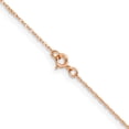 thumbnail image 3 of 14k Rose Gold 0.5mm Cable Rope Chain, 3 of 4