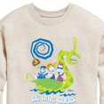thumbnail image 3 of Nightmare Before Christmas - Big Wave Riders - Lock, Shock, & Barrel - Dragon Boat - Toddler And Youth Crewneck Fleece Sweatshirt, 3 of 5