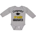 thumbnail image 3 of Inktastic Congrats My Daddy Graduated with Cap Boys or Girls Long Sleeve Baby Bodysuit, 3 of 5