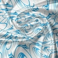 thumbnail image 5 of Ambesonne Nautical Window Valance, Ocean Waves Swirling Foam, 54" X 12", Sky Blue White, 5 of 5