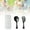 Black, variant on 304 Stainless Steel Fork And Spoon Set Outdoor Picnic Camping Travel Portable Tableware Set Dining Table Set round Small round Table Mats Washable Teal Small round Table Mat Place Mates for Tables