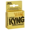 LifeStyles Kyng Extra Large Premium Lubricated Non-Latex Better Fit Condoms, 3 Count