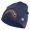 Navy, variant on U.S. Army 2nd Ranger Battalion Logo Embroidered 12 Inch Solid Knit Cuff Long Beanie Made in USA - Charcoal OSFM