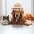 thumbnail image 1 of OULII Béret pour Animaux Chapeau Sombrero en Paille Accessoire Multi-Mode Lot de 1, 1 of 4