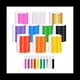 thumbnail image 1 of 1000 Piezas Pulseras de Papel Pulseras de NeóN Impermeables Pulseras para Eventos Adecuado para Fiestas, Pulseras (10 Colores), 1 of 6