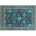 thumbnail image 1 of Ahgly Company Indoor Rectangle Oriental Light Blue Industrial Area Rugs, 3' x 5', 1 of 4