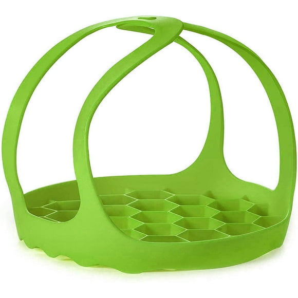 ZECATL Pressure Cooker Sling Silicone Bakeware Sling Compatible with Instant Pot 3 Qt, Compatible with Other Brand Multi-Function Cookers Green