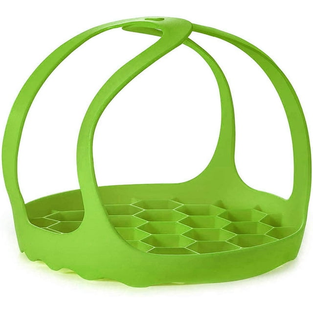 ZECATL Pressure Cooker Sling Silicone Bakeware Sling Compatible with Instant Pot 3 Qt, Compatible with Other Brand Multi-Function Cookers Green