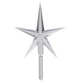 thumbnail image 2 of Creative Hobbies 6 Pack Clear Stars Ceramic Christmas Tree Lights Plastic Light Decorations - Replacement Parts Christmas Tree Ornaments (Clear), 2 of 2