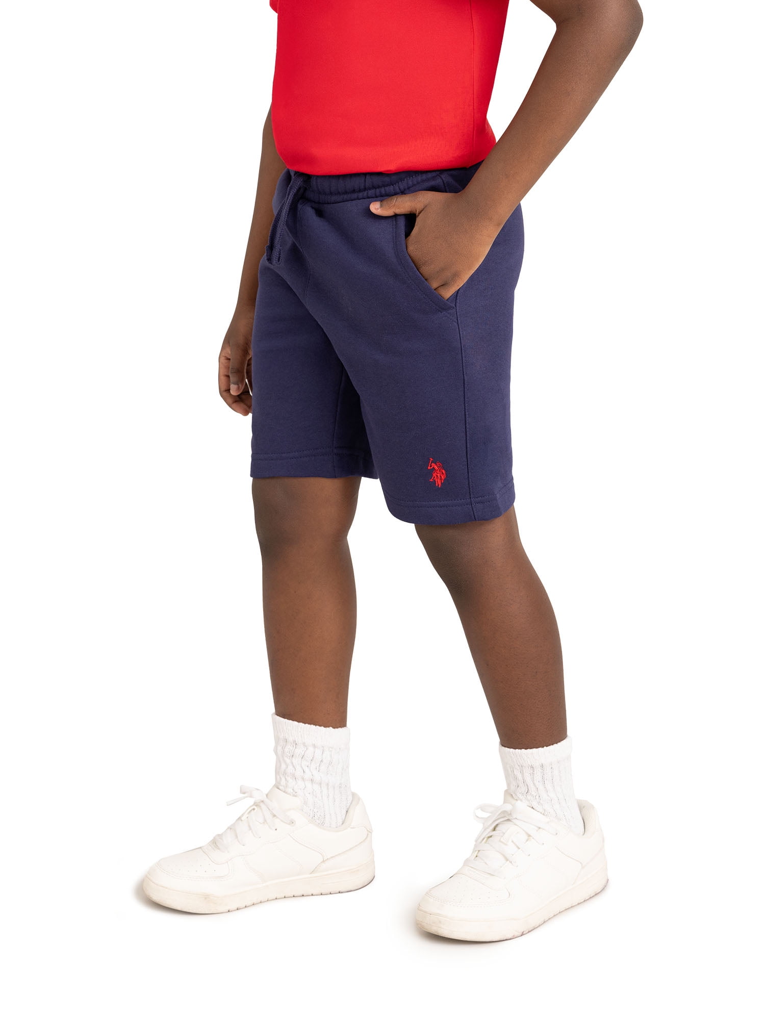 U.S. Polo Assn. Boys Fleece Short with Zipper Pockets, Sizes 4-18