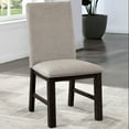 thumbnail image 2 of Furniture of America Monte Transitional Fabric Indoor Side Chairs, Gray (Set of 2), 2 of 7