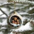 thumbnail image 5 of DAMAI Bear Family Christmas Ornament - Adorable Hanging Decor, Black Bear Family of 3 Ornaments for Christmas Tree, Mantel & Home Indoor Holiday Displays, 5 of 7