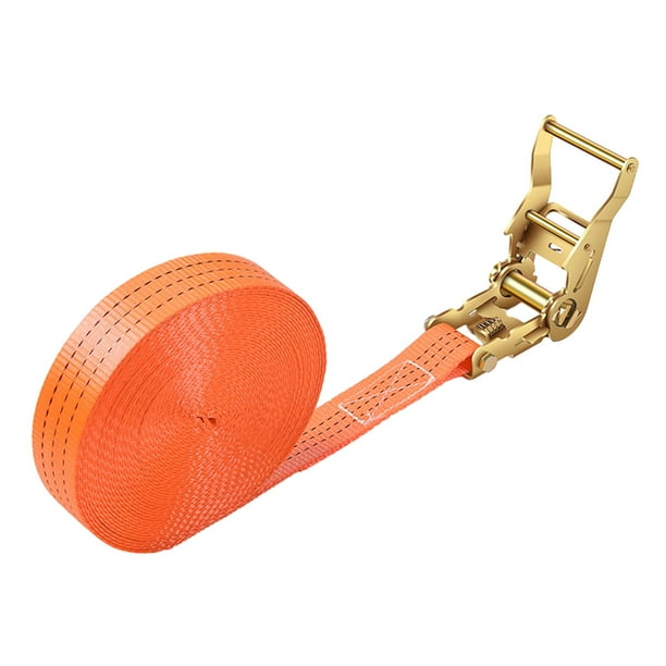 Cargo Ratchet Straps Tie Down Straps Orange Durable 1.6inch Wide