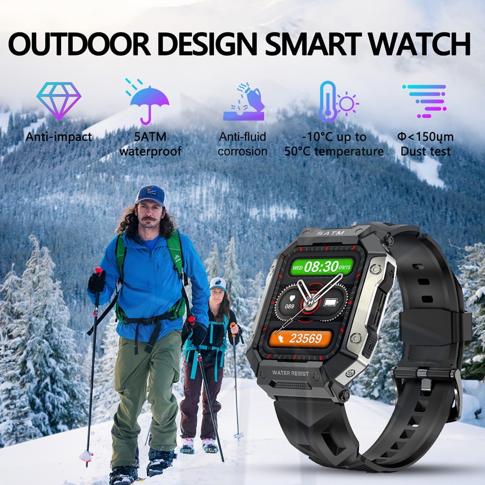 Rainbuvvy PG333 Smart Watch 1.92 Inch 330mah Bluetooth 5.0 for iOS or Android Outdoor Sports Watch
