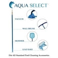 thumbnail image 4 of 6 - 18 Foot Telescoping Pool Vacuum Pole for Pool Cleaning with Adjustable Length, Universal Fit, Professional Grade Aluminum and Easy Operation, 4 of 7