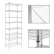 Ktaxon 8-Tier Wire Shelving Unit, Steel Storage Rack for Office Kitchen 23.6 W x 14 D x 71 H, Silver