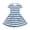 Blue(Striped), variant on Short Sleeve Dresses for Kids Girls Size 7 Basic Summer A Line Swing Skater Dress Funny Striped Dresses Holiday Girls Clothes Fashion Black 9-10 Years