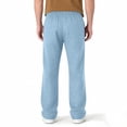 thumbnail image 5 of Summer Casual Pants for Men Elastic Waist Faux Jeans Straight Leg Denim Look Pants Business Casual Loose Trousers with Pockets, 5 of 6