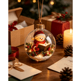 thumbnail image 4 of Christmas LED Lighted Glass Ball Ornaments, Clear Hanging Globe with Storybook Scene , Gold Cap Rope Hanger for Xmas Tree Wreath Mantel Holiday Decor Gift, 4 of 8