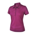 thumbnail image 1 of Monterey Club Women's Floral Emboss Texture Golf Polo Shirt #2096, 1 of 2