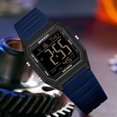 thumbnail image 5 of Digital Watches for Men Women Waterproof Unisex Digital Sports Watch Square Stopwatch Countdown Alarm Analog Silicone Strap Transparent Case Wristwatch, 5 of 6