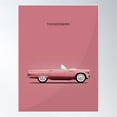 thumbnail image 2 of The Pink Thunderbird Poster Wall Art, Modern Wall Decor For Living Room Bedroom, 8x12 UNFRAMED, 2 of 3