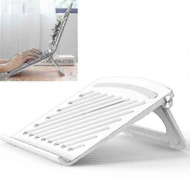 Support Pliable pour Ordinateur Portable, Rehausseur d'Ordinateur Portable en Aluminium, Réglable