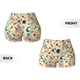 thumbnail image 5 of Lsque Rockets Pattern High Waisted Biker Shorts for Women-Tummy Control Fitness Athletic Workout Running Yoga Gym Shorts,Moisture-Wicking-Small, 5 of 9