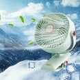 thumbnail image 2 of Yhmxh Rechargeable Clip On Fan, USB Battery Operated Fan For Desk, 4 Speeds Foldable Desk Fan, Strong Airflow Portable Small Fans for Office Stroller Bedroom and Camping, 2 of 6