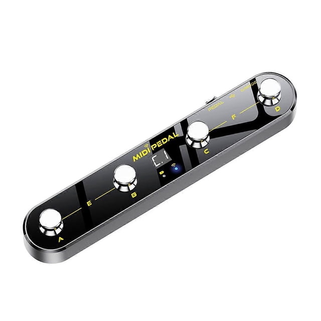Wireless MIDI Control Pedal Sound Mode Switching Four Step Nail Pedal