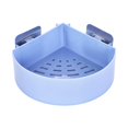 thumbnail image 1 of Feltree No-Drill Corner Shower Shelf with Suction Cups, Bathroom Organizer Rack for Shampoo Bottles, Rustproof Plastic Storage Solution, 1 of 7