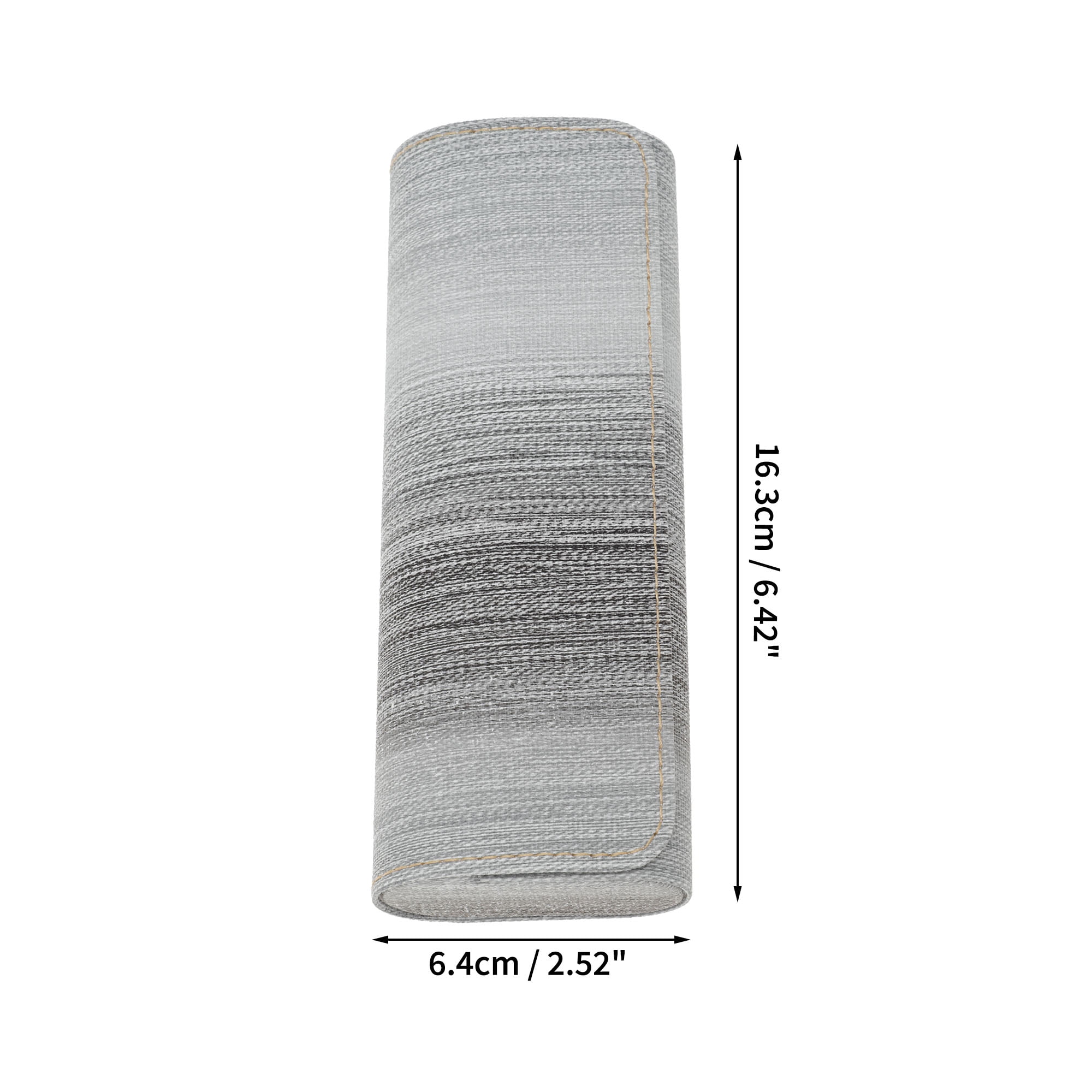 Unique Bargains Portable Eyeglasses Case 6.42"x2.52"x1.42"(L*W*H) Gradient Gray