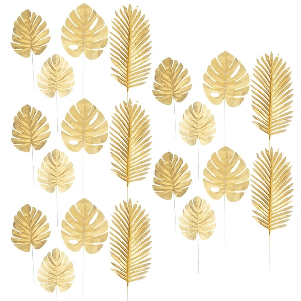 WORGEOUS 20pcs Monstera Artificial Hojas Monstera Hojas de hojas de adornos de la escena de boda Props