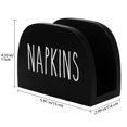 thumbnail image 5 of Arikago Modern Farmhouse Napkin Holder, Standing Kitchen Napkin Holder for Tables, Solid Real Wood Rustic Paper Dispenser for Kitchen Countertops, Dining Room Decor, Black, 5 of 6