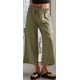 thumbnail image 2 of Pantalones Anchos de Verano para Mujer, Cómodos, Color Verde , Talla XXL, 2 of 4