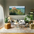 thumbnail image 3 of Claude Monet Canvas Wall Art Monet Fishermans Cottage At Varengeville Framed Painting For Bedroom Livingroom Office, 3 of 6