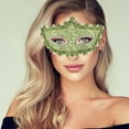 thumbnail image 5 of Unique Bargains Masque de Fête Demi-Visage Dragon Design Tête Pointue pour Creux Vert PVC, 5 of 5
